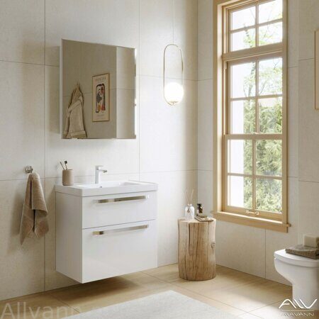 Комплект мебели Paris 70 белый Alavann, подвесной